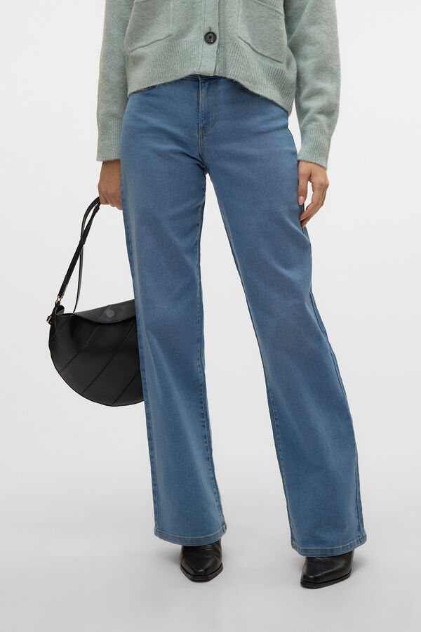 Vero Moda Jeans de pernera ancha Azul