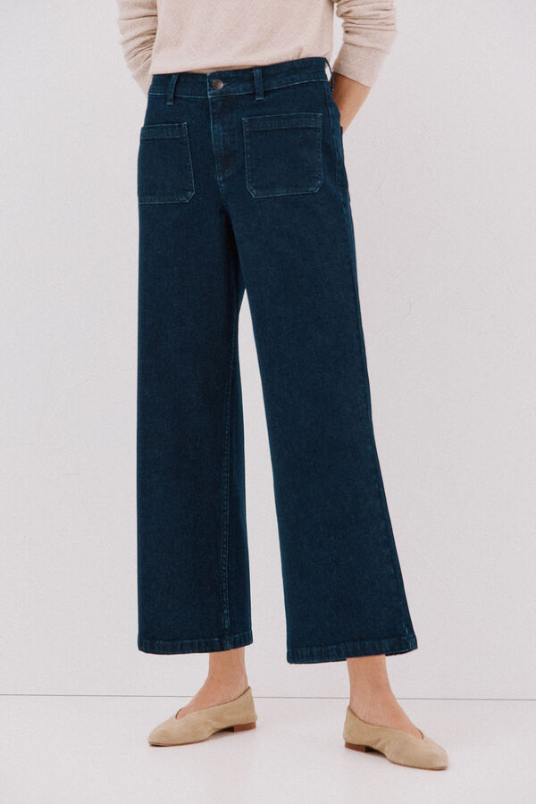 Cortefiel pantalones marine bolsillos Blue