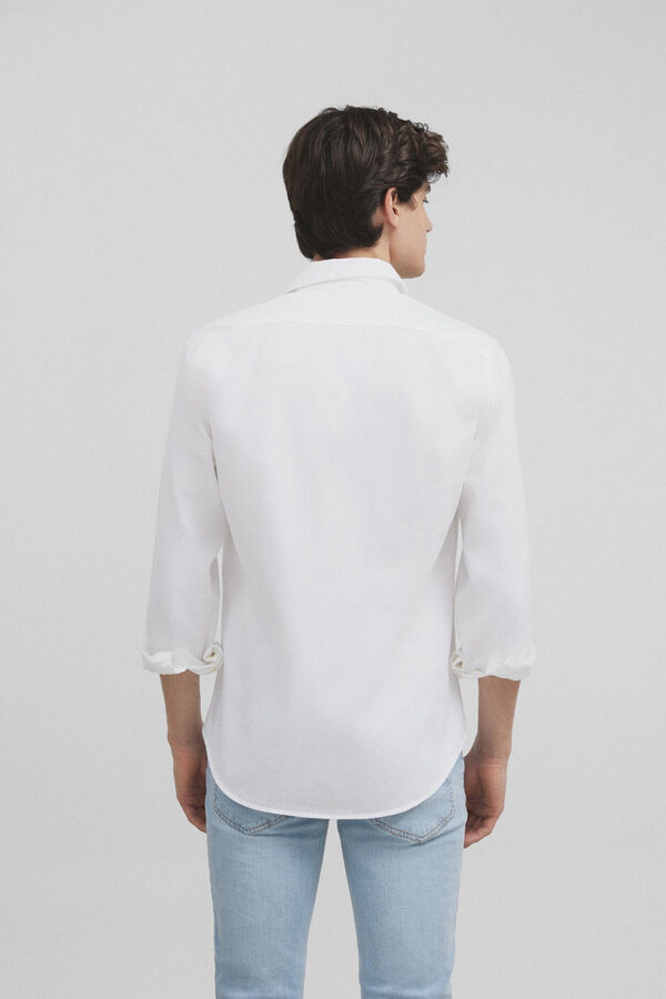 Silbon Silbon structure casual shirt White