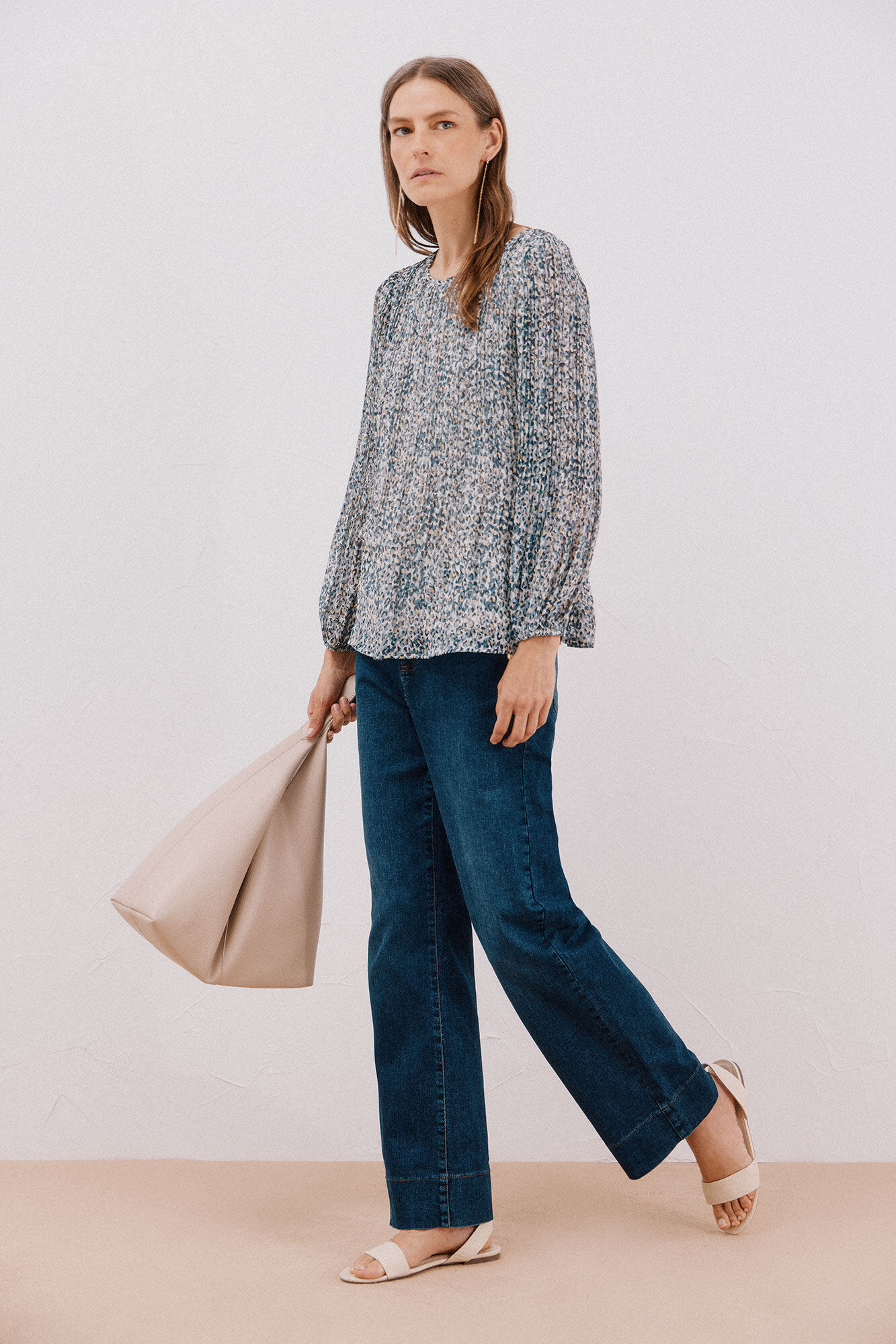 Cortefiel Blusa plissada