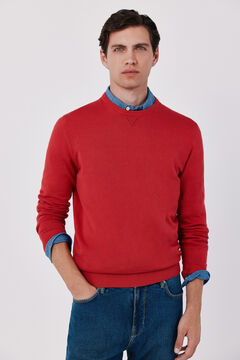 Cortefiel Jersey punto fino algod&oacute;n cuello redondo