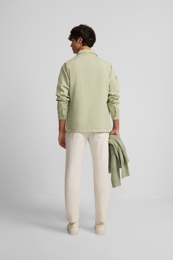 Silbon Sobrecamisa desgastada parches Green