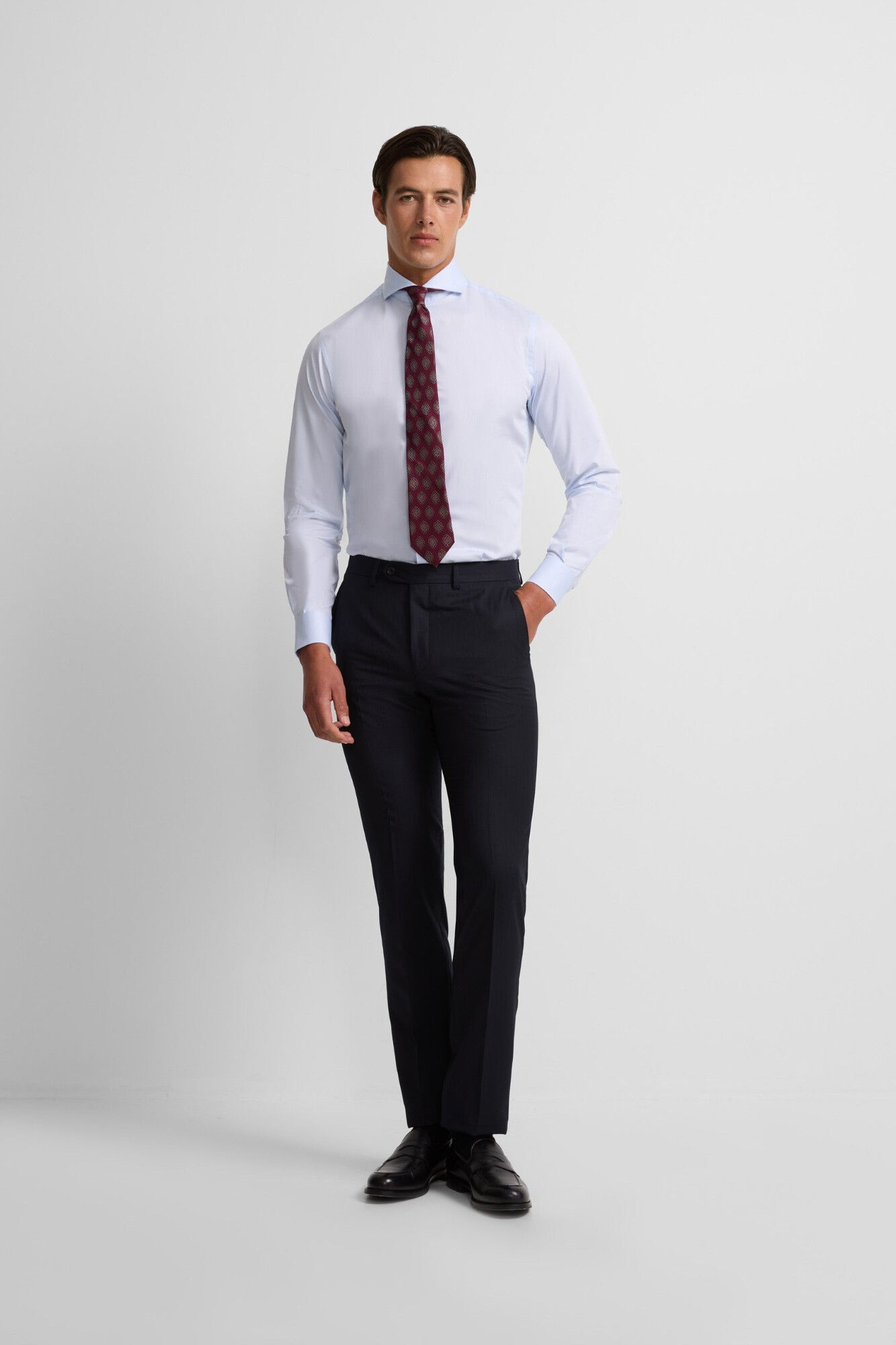 Silbon Pantal&oacute;n traje clasico espiga