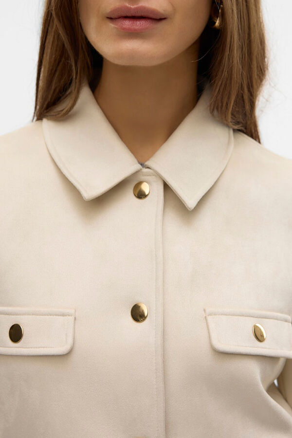 Vero Moda Cazadora efecto ante Beige