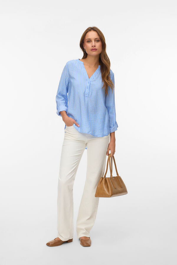 Vero Moda Camisa de manga larga Azul