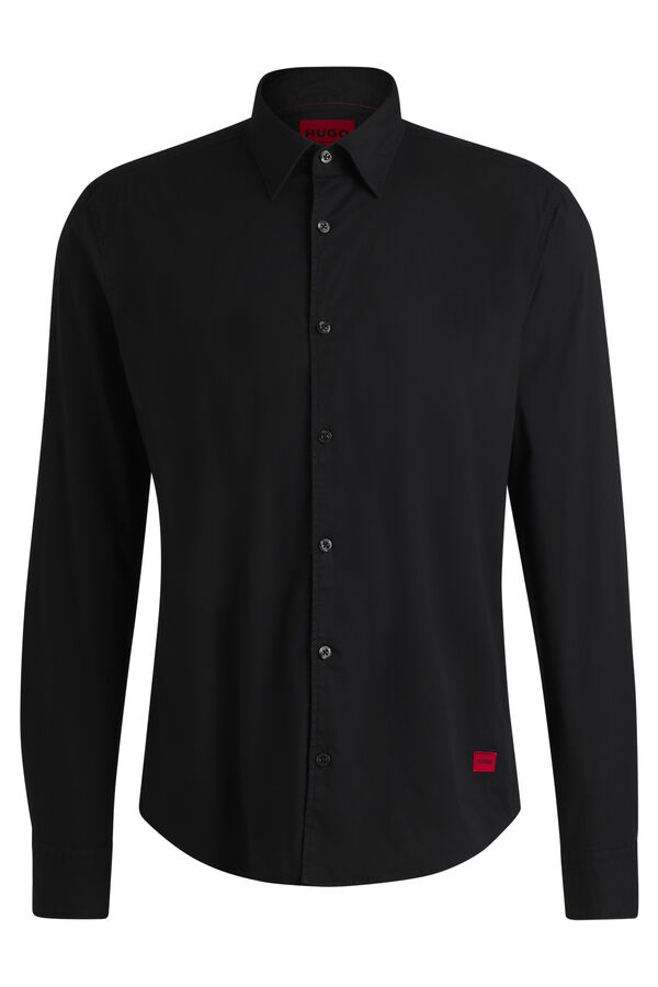 HUGO Camisa de manga larga Black
