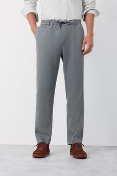 Cortefiel Pantal&oacute;n chino algod&oacute;n tencel tapered