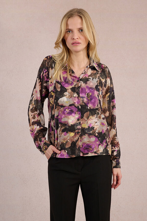 Molly Bracken Camisa de manga comprida com estampado Multicolorido