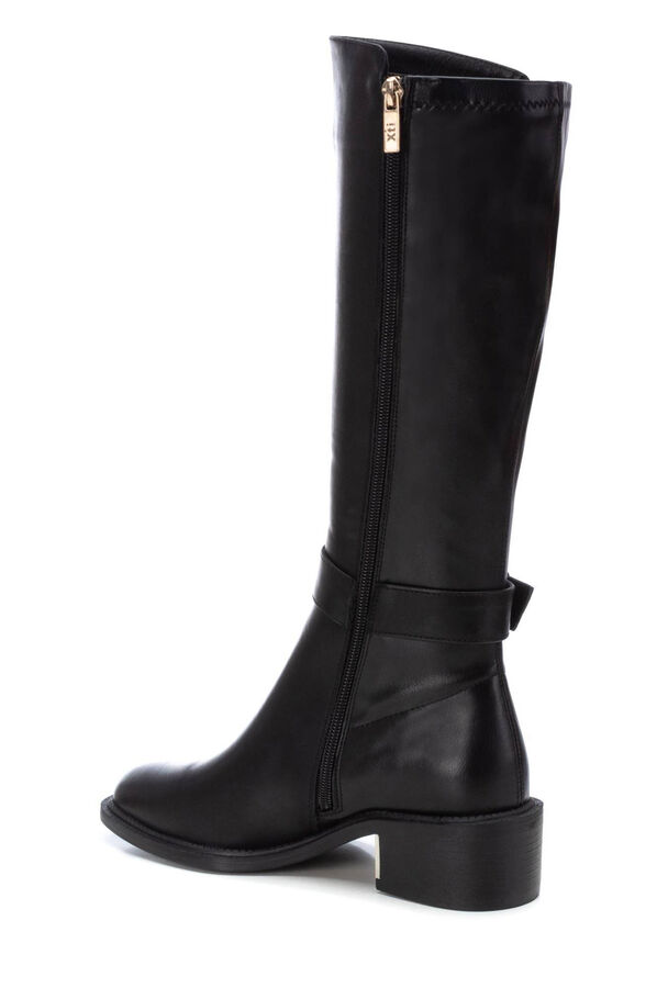 XTI Bota mosquetera polipiel Negro