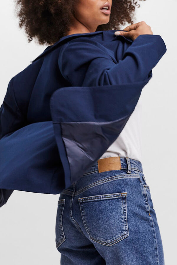 Vero Moda Blazer cl&aacute;sica de mujer corte recto Azul marino