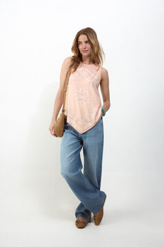 Slowlove Top tirantes detalle blonda