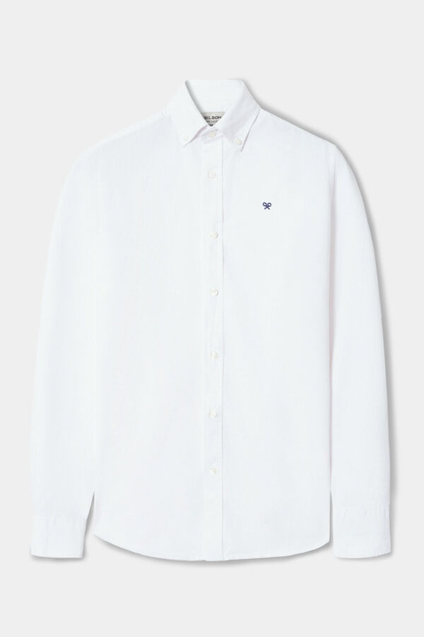 Silbon Camisa sport oxford Blanco