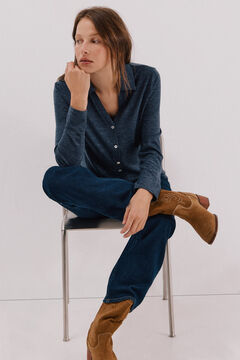 Cortefiel Camisa punto el&aacute;stico