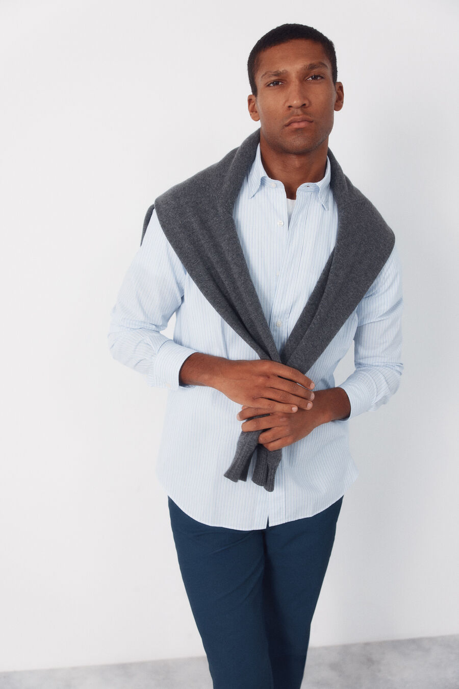 Camisa rayas popelín