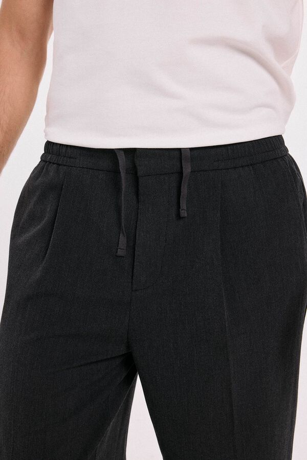 Jack & Jones Cal&ccedil;a largas com pregas Cinzento