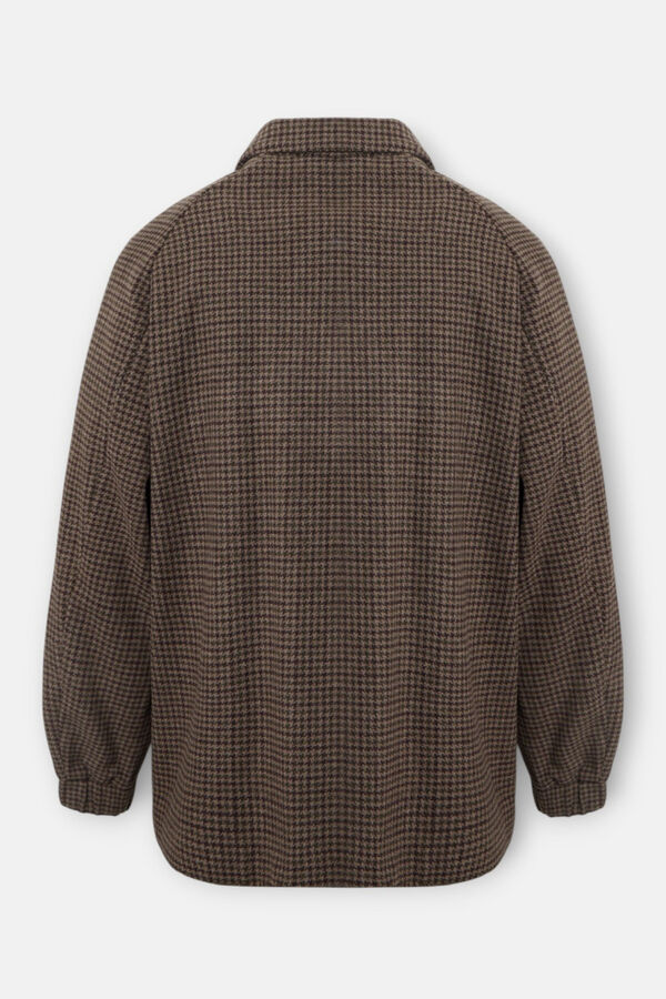 Silbon Cazadora pata de gallo Marr&oacute;n