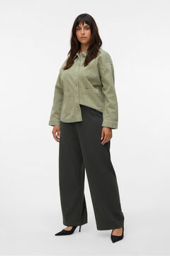 Vero Moda Curve Pantal&oacute;n ancho fluido talla grande Gris oscuro