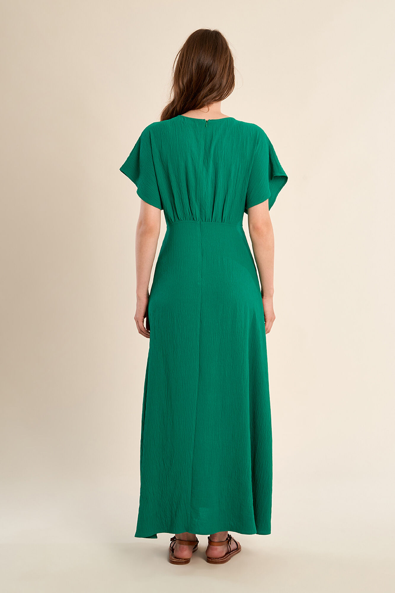 Molly Bracken Vestido largo de manga corta mariposa