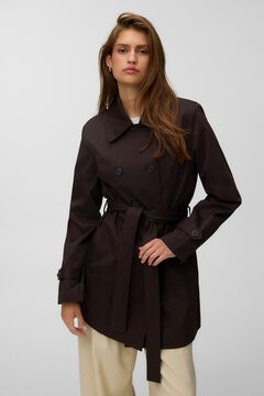 Vero Moda Gabardina curta cruzada com cinto