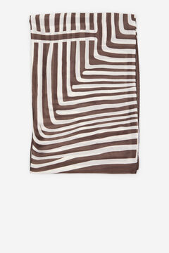 Cortefiel Pa&ntilde;uelo satinado geom&eacute;trico