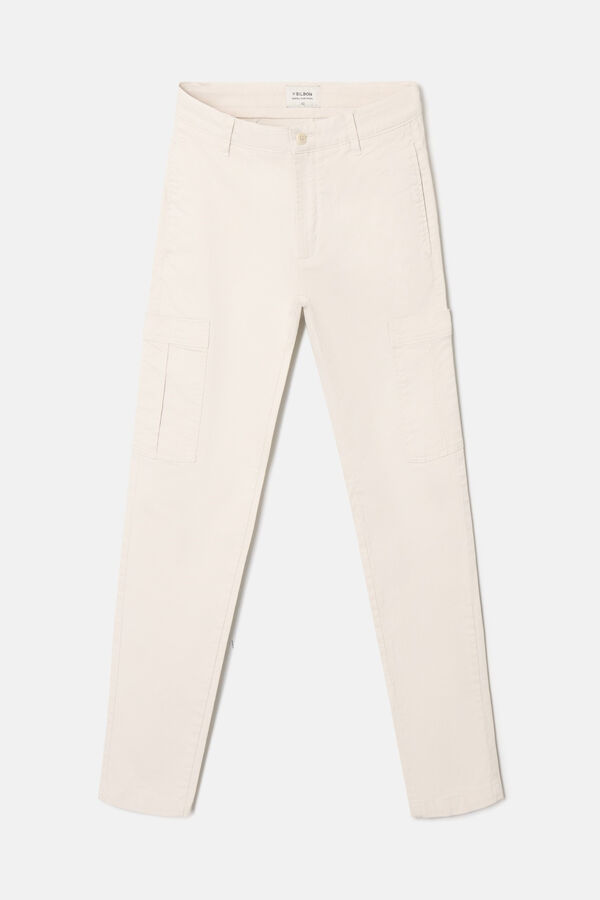 Silbon Pantal&oacute;n sport cargo Beige