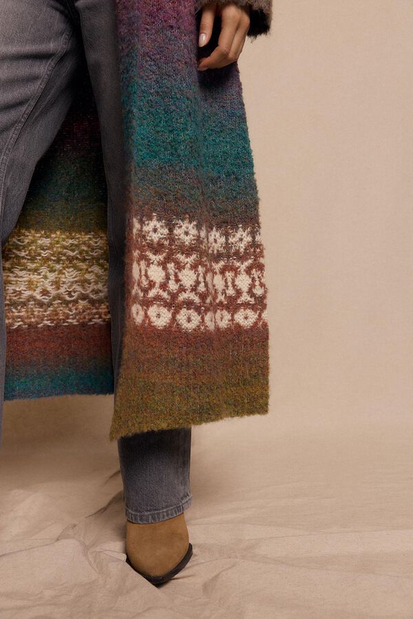 Slowlove Chaqueta larga jacquard Multicolor