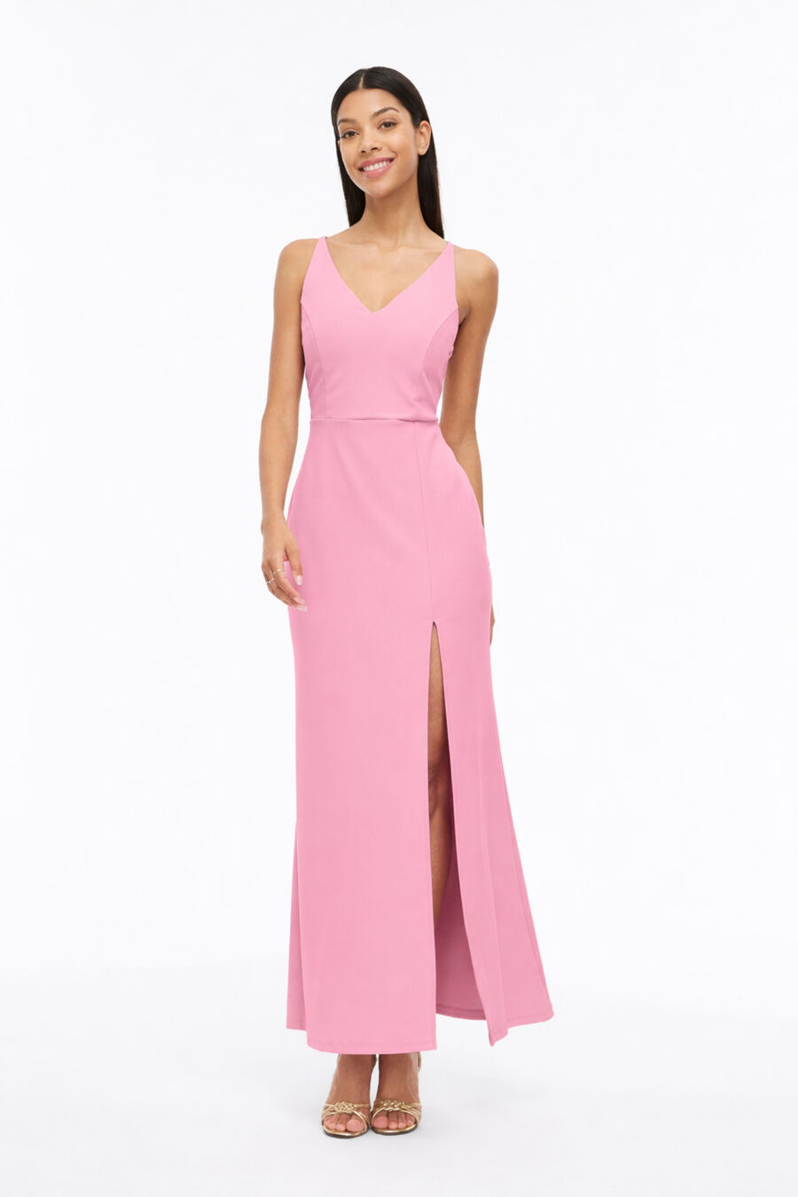 Vestido largo de fiesta de tirantes