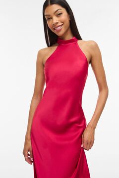 Vila Vestido largo cuello halter de fiesta