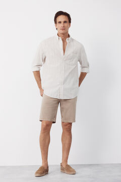 Cortefiel Camisa rayas algod&oacute;n slub