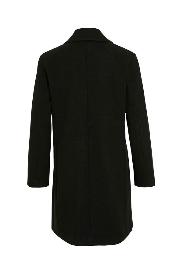 Vila Cloth coat with lapels Black