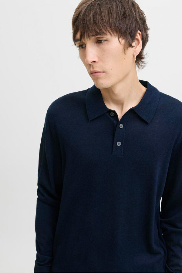 Jack & Jones Jersey polo regular fit Azul marino