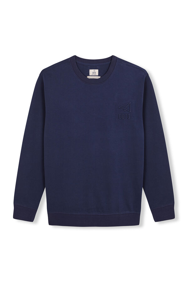 OOTO Sudadera logo relieve Azul oscuro