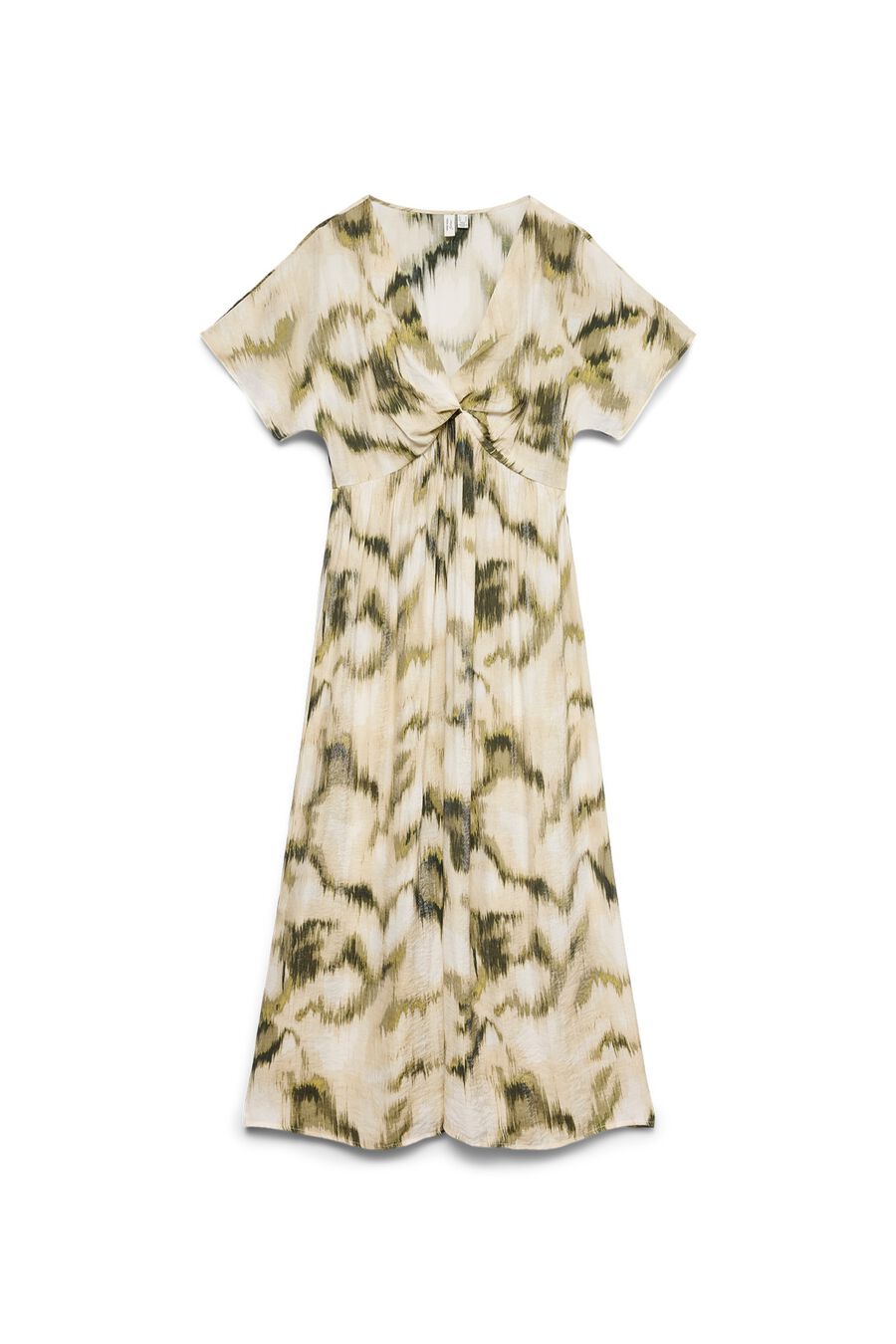 Vestido largo manga corta