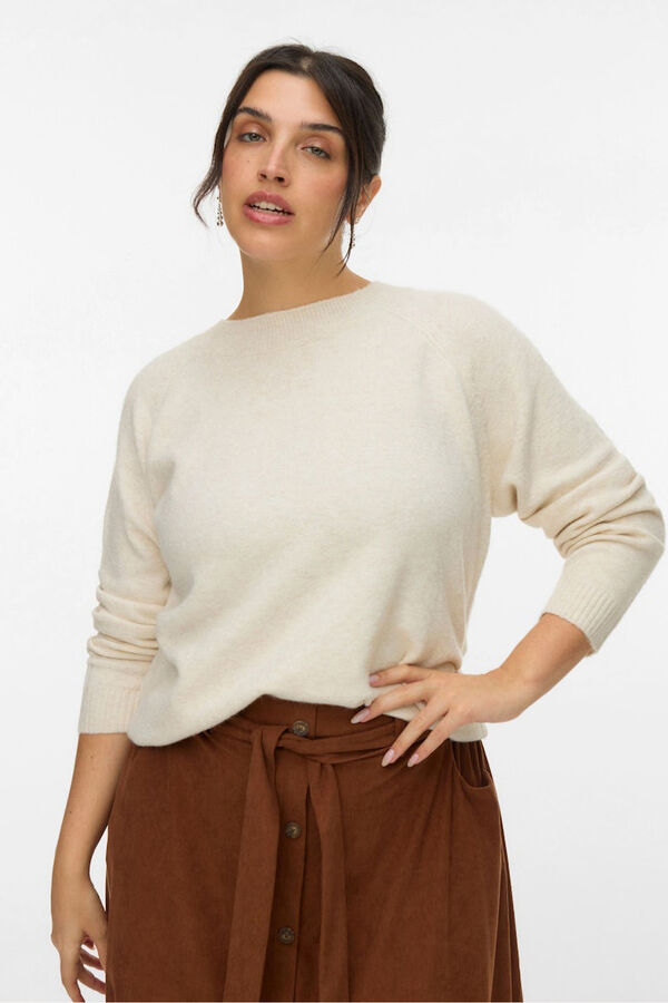 Vero Moda Curve Jersey cuello redondo talla grande Piedra