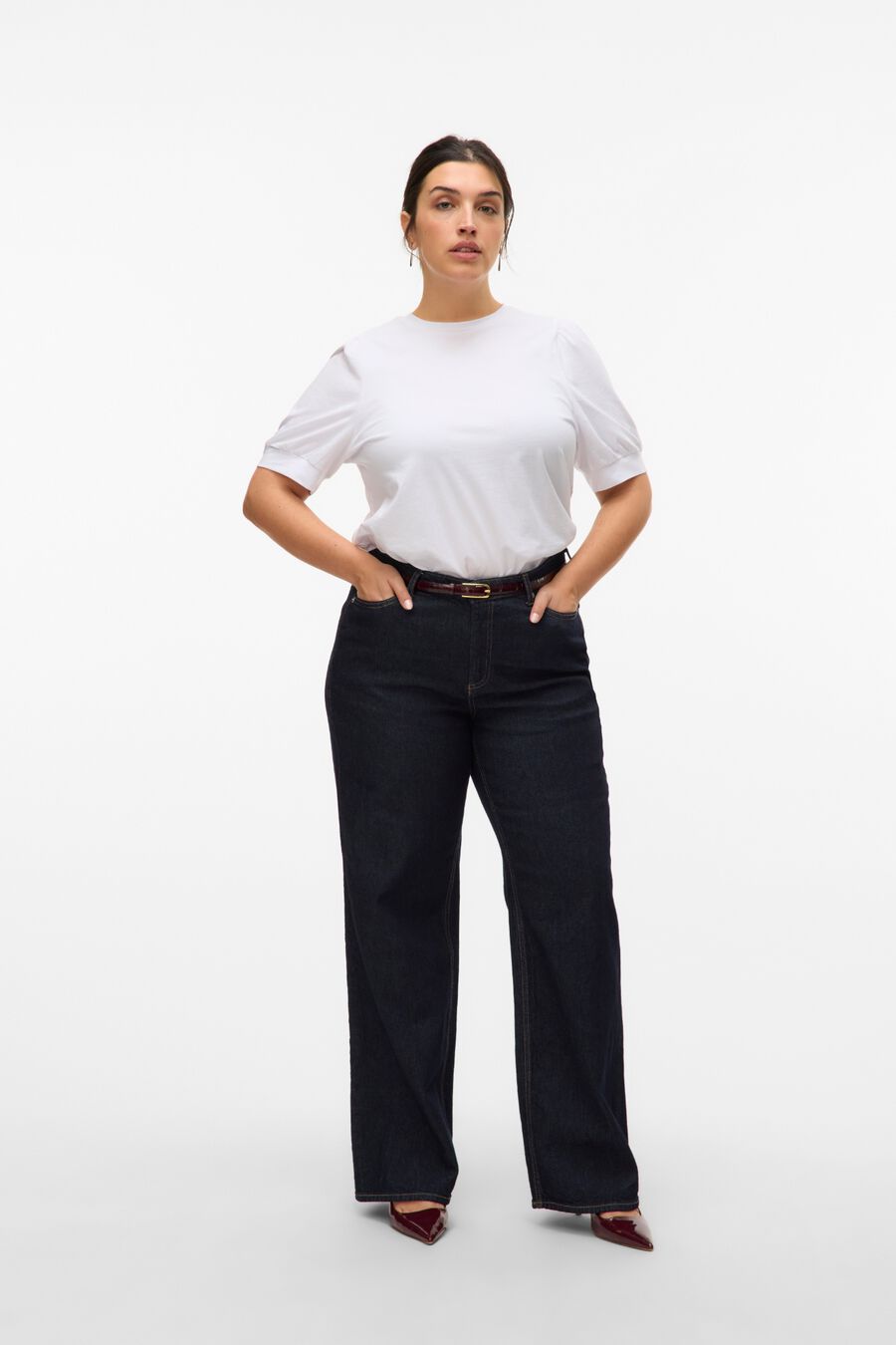 Top manga 2/4 talla grande