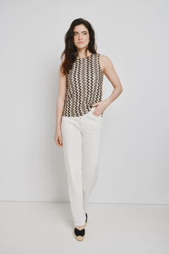 Vero Moda Top sin mangas cuello redondo