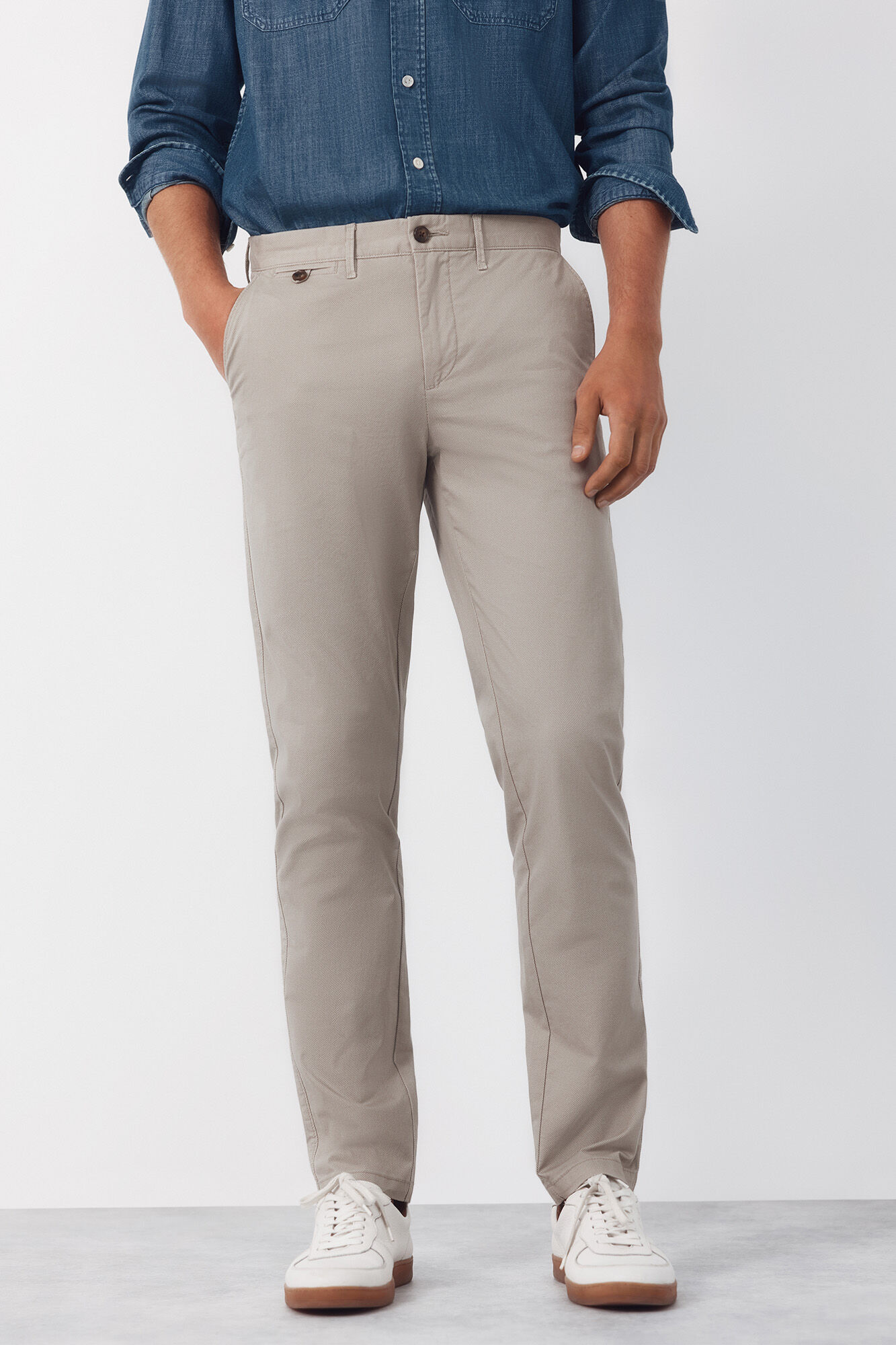 Cortefiel Cal&ccedil;a cal&ccedil;as chino com estampa slim fit