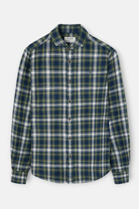 Silbon Camisa sport cuadro tartan bicolor