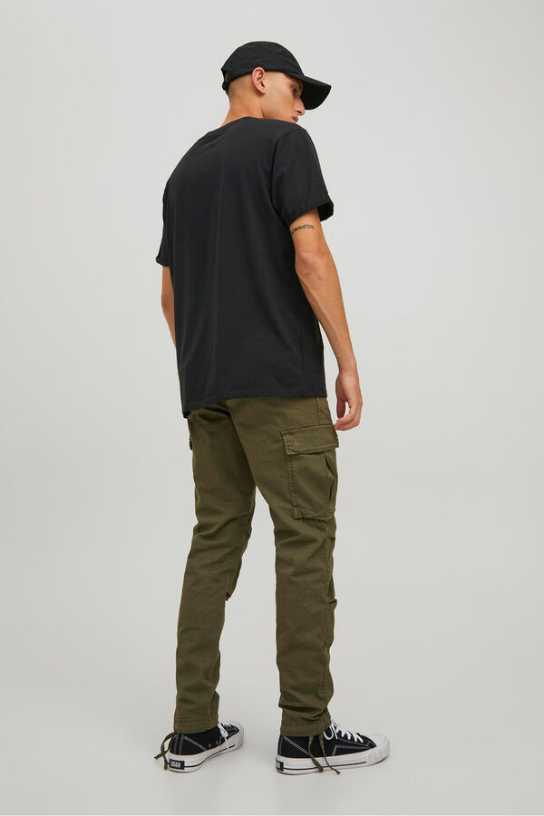 Jack & Jones Pantal&oacute;n cargo regular fit Verde oscuro