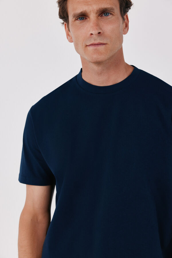 Cortefiel T-shirt refinada Azul