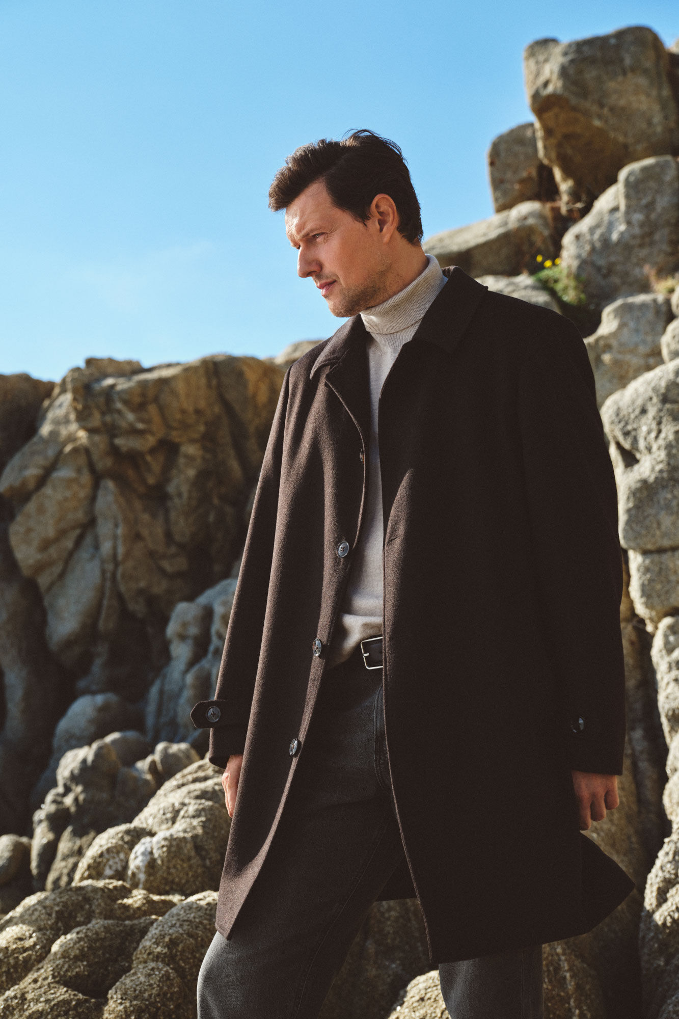 Cortefiel Abrigo camisero lana