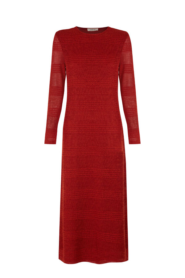 Slowlove Vestido estructura r&uacute;stica Orange