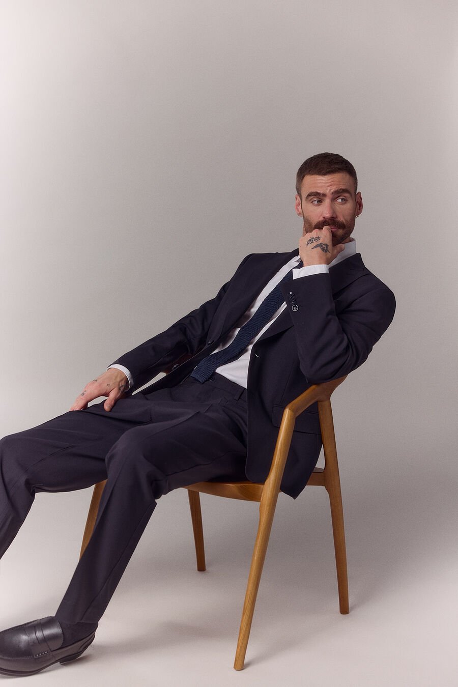 Americana traje solapa pico