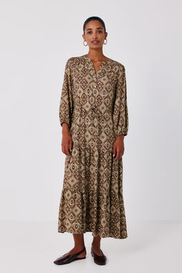Vestido estampado vuelo