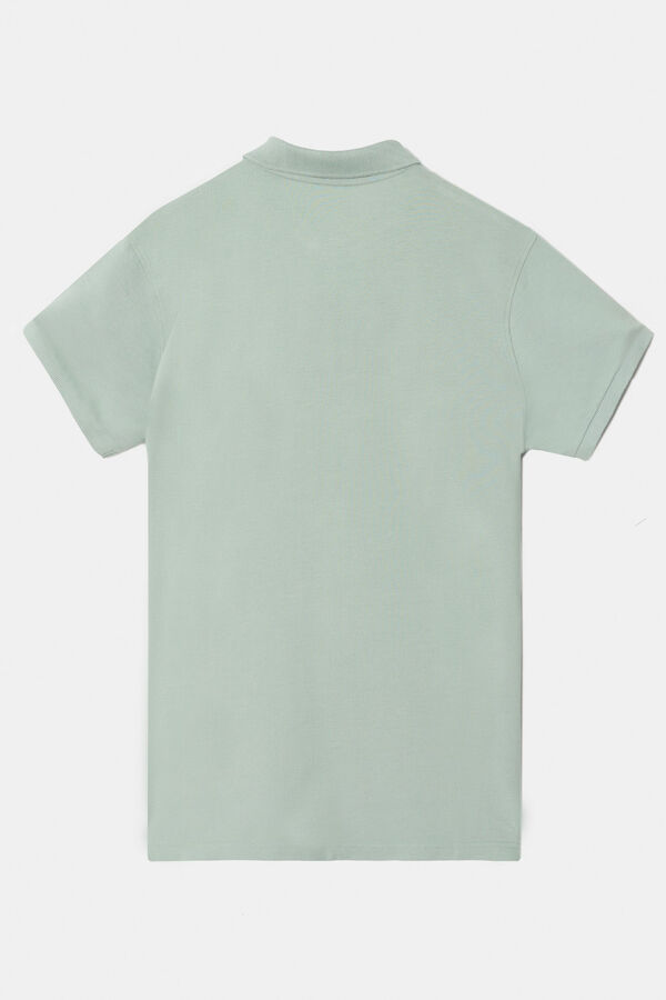 Silbon Polo clasico liso Verde
