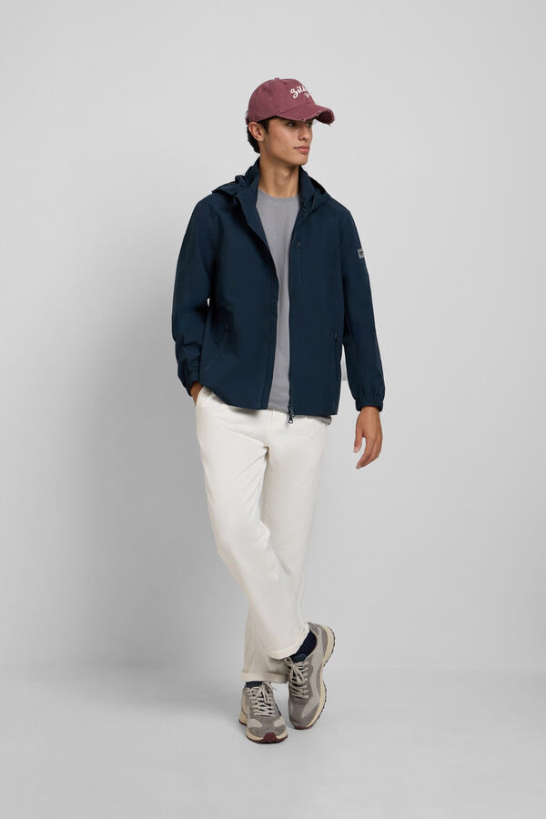 Silbon Chaqueta capucha cortavientos Azul marino