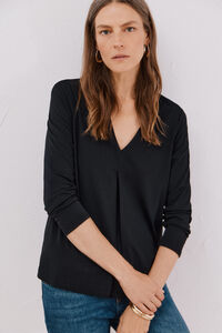 Cortefiel Top fluido pliegue