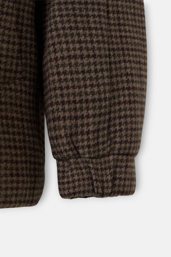 Silbon Cazadora pata de gallo Marr&oacute;n