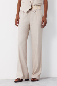 Cortefiel Pantal&oacute;n ancho con lino