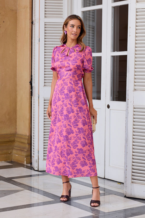 Pol&iacute;n Et Moi Vestido estampado Rosa Rosa